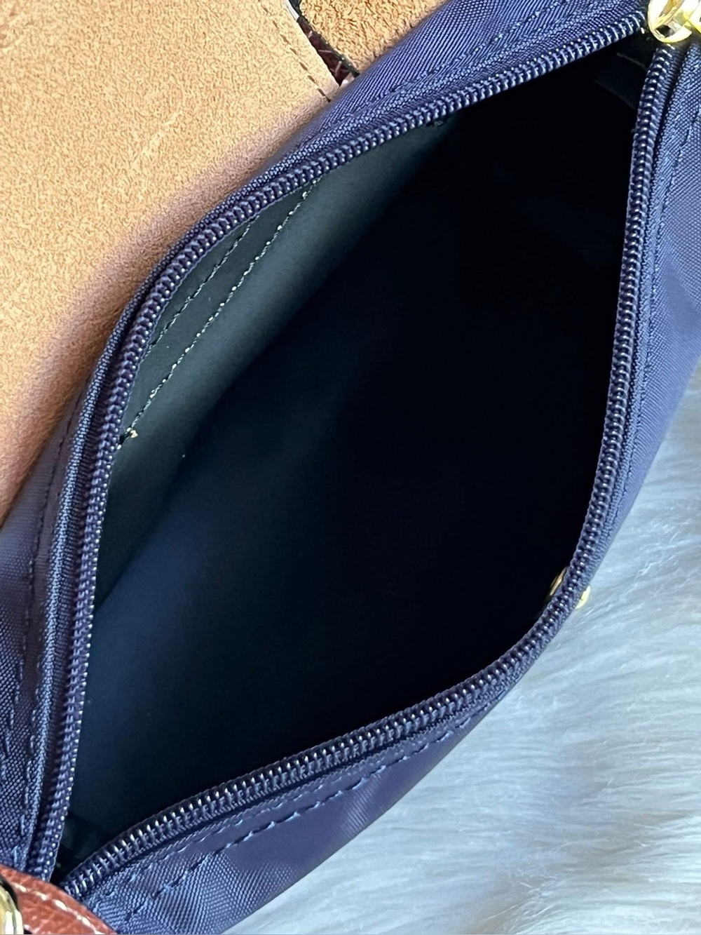 Longchamp XS Le Pliage Original Pouch with Strap - Picture 10 of 13